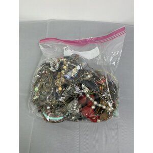 Craft Lot Of Mixed Jewelry For Repurposing & Crafting  3.67 Lb